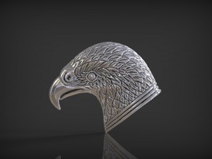 eagle head jewelry 3d print model 3D Print Model