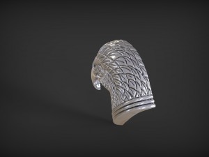 eagle head jewelry 3d print model 3D-printmodel