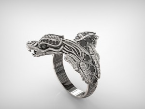 dragon ring 3d print model 3D Print Model