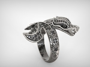 dragon ring 3d print model Model do druku 3D