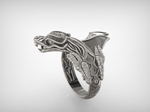 dragon ring 3d print model Model do druku 3D