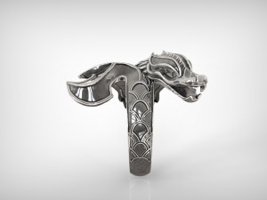 dragon ring 3d print model Model do druku 3D
