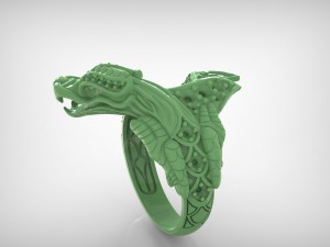dragon ring 3d print model Model do druku 3D