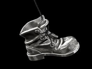 pendant old shoe silver street collection 3D Print Model