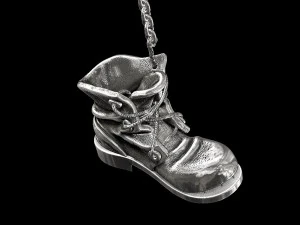 pendant old shoe silver street collection 3D Print Model