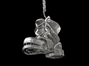 pendant old shoe silver street collection 3D Print Model