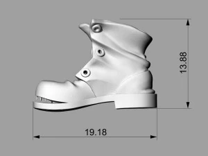 pendant old shoe silver street collection 3D Print Model