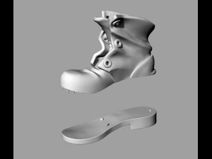 pendant old shoe silver street collection Modèles 3D en vedette