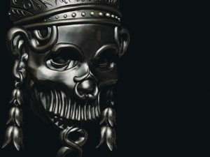pendant skull aztec 3d print model Modèles 3D en vedette