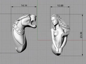 earrning magerit instinto 3d print model 3D Print Model