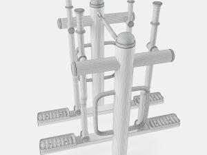 outdoor gym set-1 3D Model