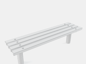 outdoor gym set-1 3D Model