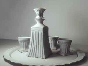set for whiskey linea argenti cr1859 3D Model