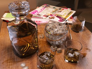 whiskey set with bucket for ice 3Dモデル