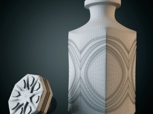 whiskey set with bucket for ice 3Dモデル