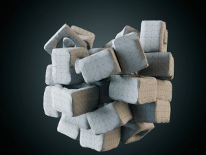 whiskey set with bucket for ice 3Dモデル