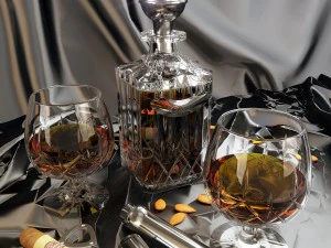 set minuman cognac Model 3D