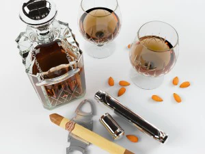 cognac sigar set 3D Model
