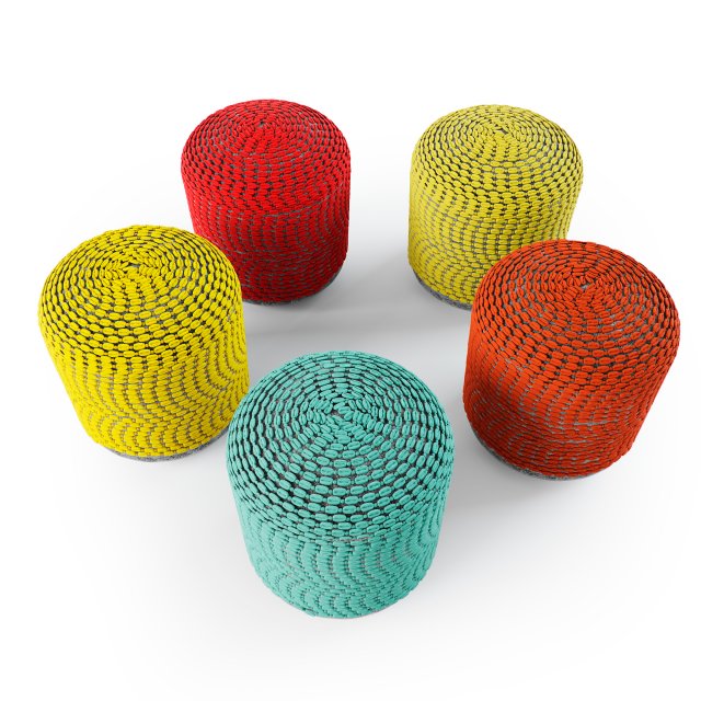 puf roccoco Modelo 3D .c4d .max .obj .3ds .fbx .stl .blend 