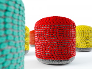 puf roccoco Modelo 3D
