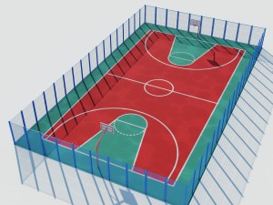 set sport playground 3D Model