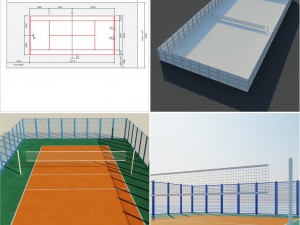 set sport playground 3D Model