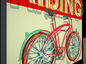 set of furniture letters Modèle 3D