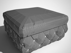 ottoman kare design 3D 模型