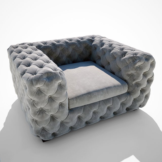 kare design armchair 3D Model .c4d .max .obj .3ds .fbx .stl .blend