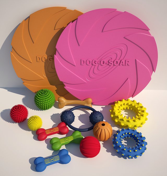 dog toys 3D Модель .c4d .max .obj .3ds .fbx .stl .blend 