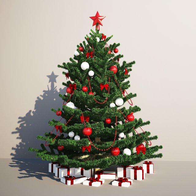 christmas tree Modelo 3D .c4d .max .obj .3ds .fbx .stl .blend 
