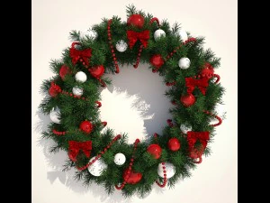 christmas wreath 3D Model