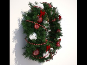 christmas wreath 3D-Modell