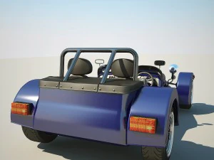 caterham super seven 1953 lotus 3D Model
