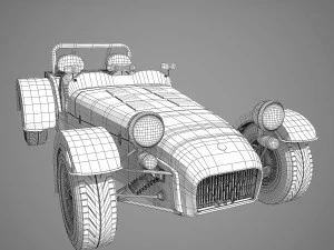 caterham super seven 1953 lotus 3D Model