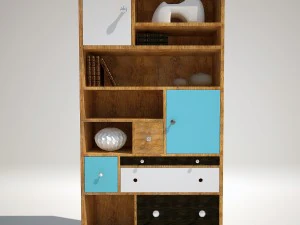 Design Regal Babalou 191x90cm Kare Design 3D Modell