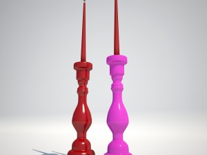 candlesticks kare design 3D Model