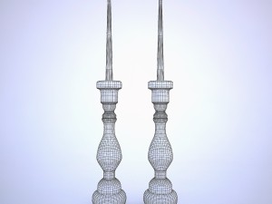 candlesticks kare design 3D Model