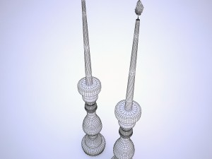 candlesticks kare design 3D Model