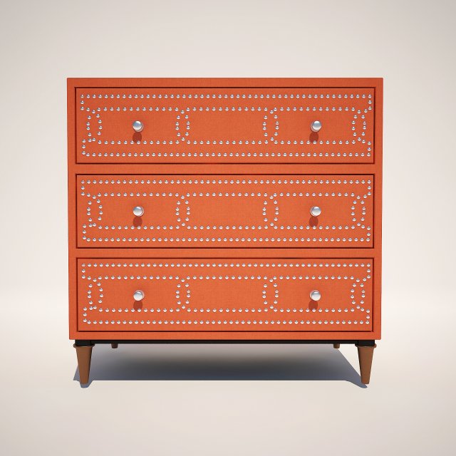 dresser sunrise 3 drw Modelo 3D .c4d .max .obj .3ds .fbx .stl .blend 