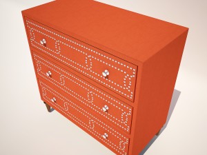 dresser sunrise 3 drw Modelo 3D