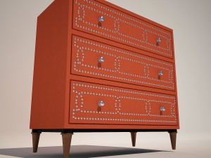 dresser sunrise 3 drw Modelo 3D