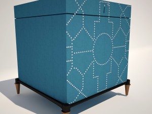 trunk blue crackle 3D Модель