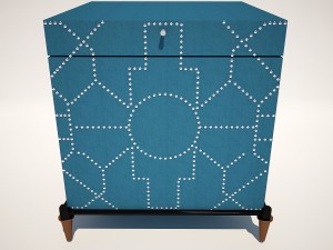 trunk blue crackle 3D Модель