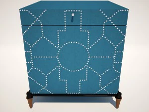 trunk blue crackle 3D Model