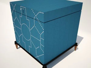 trunk blue crackle 3D Model