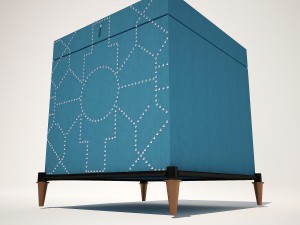 trunk blue crackle 3D Модель