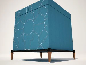 trunk blue crackle 3D Model
