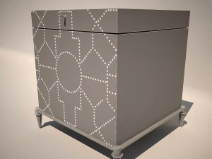 trunk blue crackle 3D Model