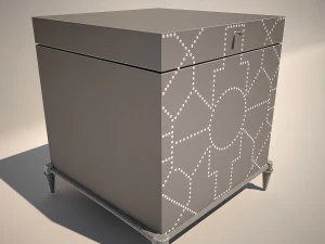 trunk blue crackle 3D Model